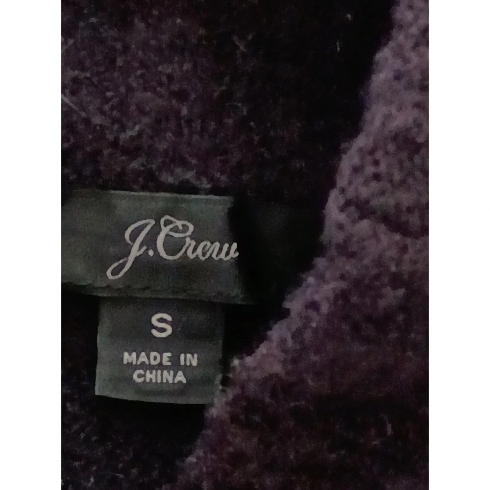 J.Crew Womens Merino Wool Alpaca Blend Mock Neck Turtleneck Sweater Black‎ Small